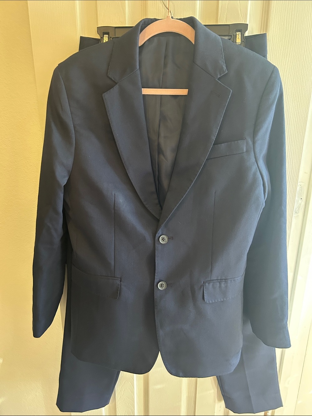 Banana Republic Men's Navy Two-Button Blazer